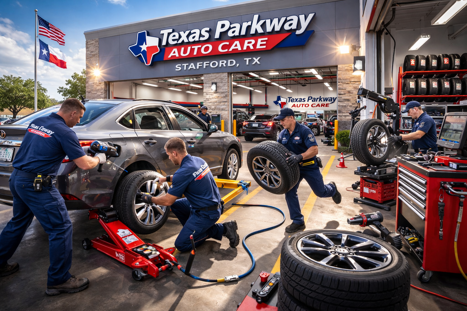 Fast Tire Installation Stafford TX – Texas Parkway Auto Care